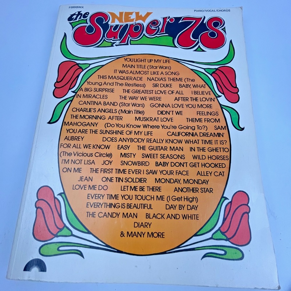The NEW SUPER 78 Songbook 1977 Columbia Pictures Pub. Piano/Vocal/Chorus